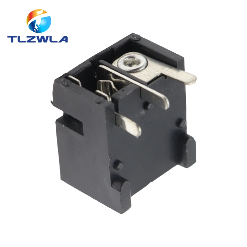 10 sztuk gniazdo zasilania prądem stałym 5.5X2.1MM 3Pin gniazdo zasilania DC-004 DIP złącze DC zasilacz głowica żeńska 5.5*2.1mm — zdjęcie 6