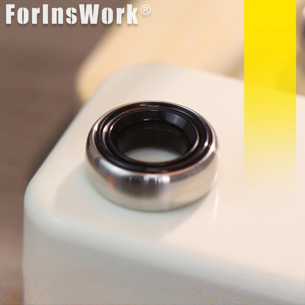 GAO STUDIO Φ18mm Magnetic Ring Stainless Steel ABS Fidget Ring Fidget Spinner Gao Studio Fidget Haptic Fidget Anxiety Toys