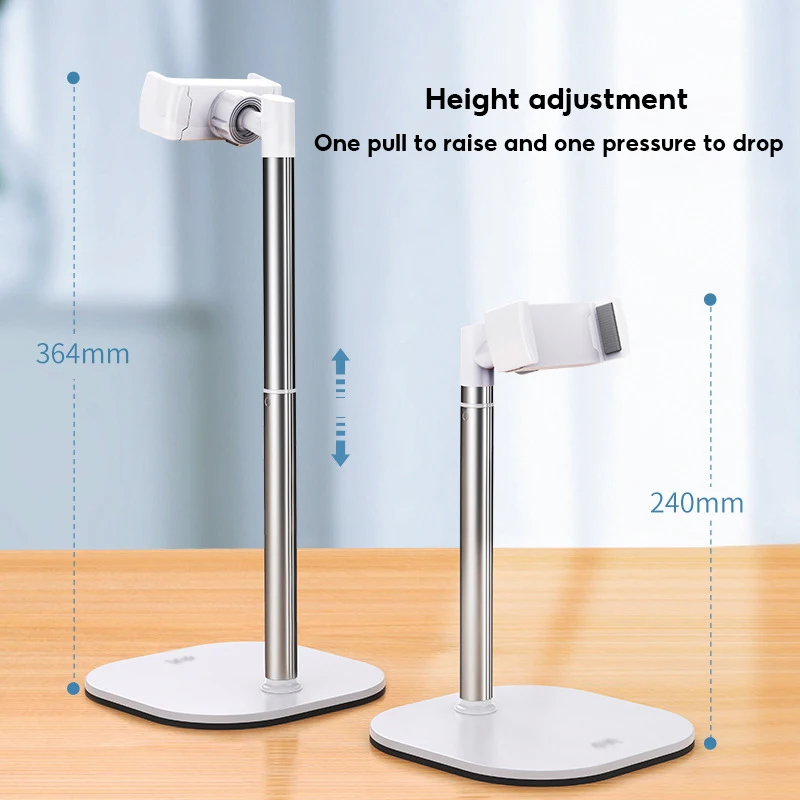 MoZhao Phone Holder Desktop Lazy Stand Live Telescopic Bracket Universal Lifting Aluminum Alloy Iphone Accessories Phone Stand