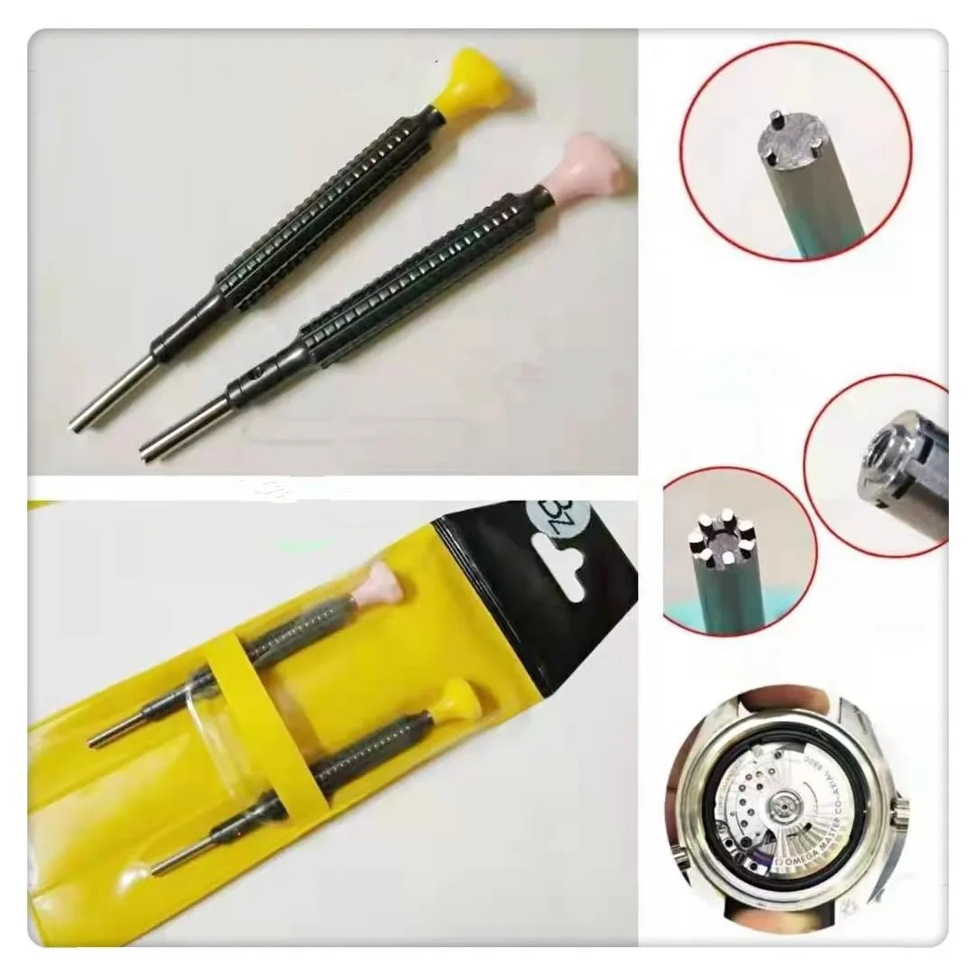 2pcs Watch movement Repair Rotor Screwdriver Remover Tools 3 Spokes+7 Spokes Screwdriver For Omega 8800 Series Movement Repair