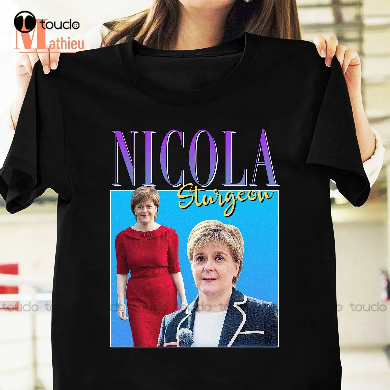 Nicola Sturgeon T-Shirt chemise politique Nicola Ferguson Sturgeon chemise chemise noire femmes Xs-5Xl cadeau de noël imprimé T-Shirt