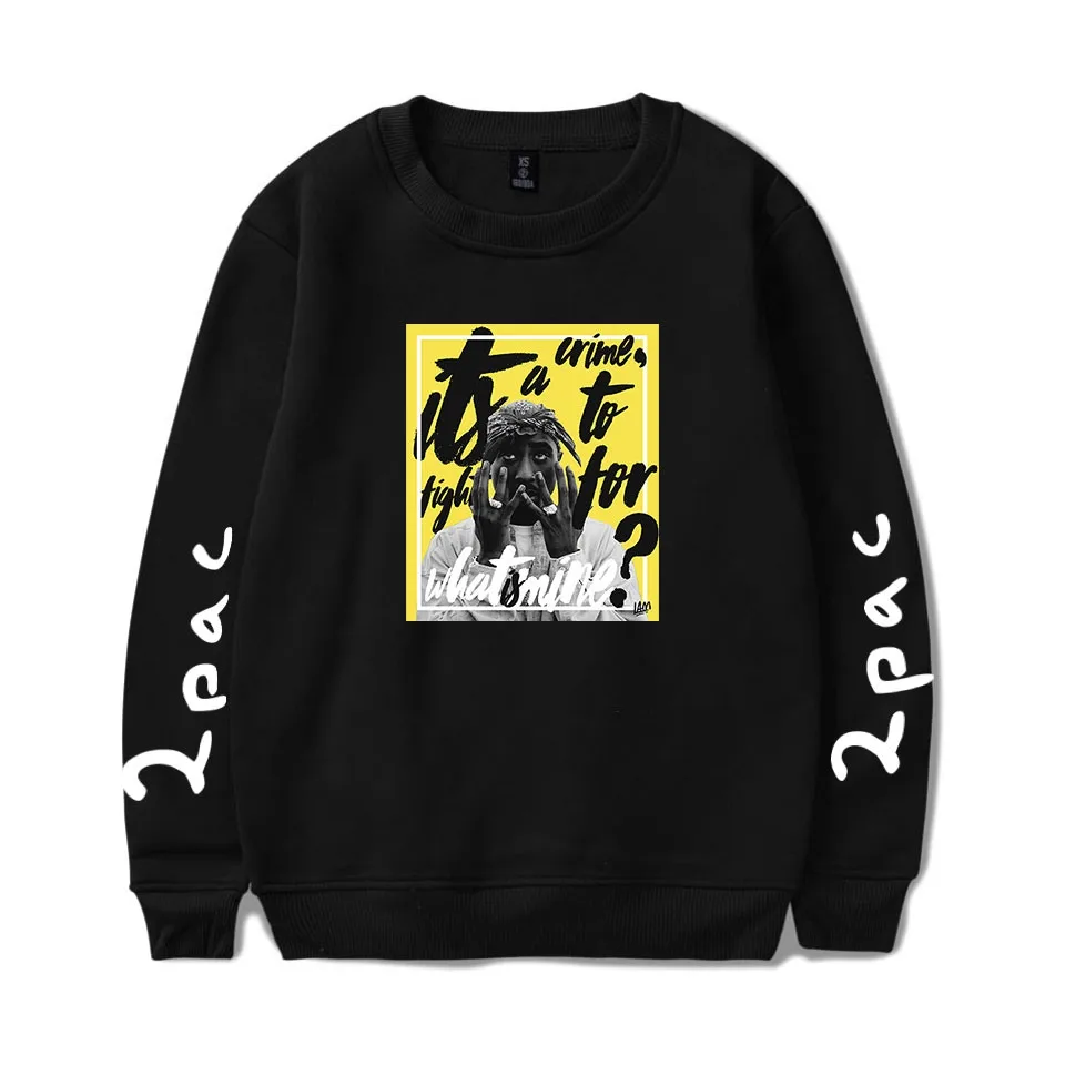 

Gangsta Rap 2pac Hoodie Hot Sale Hip Hop Sweatshirt Hipster Fashion Pullover Street Streetwear Tracksuit Clothes Casual Tops