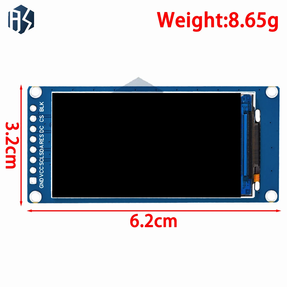 وحدة عرض ملونة IPS TFT جديدة مقاس 1.9 بوصة: زاوية رؤية كاملة، 170 × 320 عالية الوضوح - واجهة تسلسلية SPI