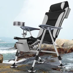 Outdoor Collapsible Fishing Chair Beach Chair Retractable Fishing Chair Portable Camping Chair Fishing Equipmentc