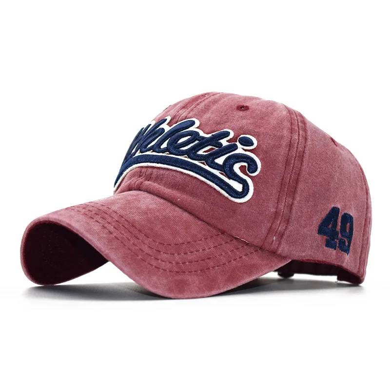 

Men's Baseball Cap Summer Fashion Cotton Letter Embroidery Hip Hop Hat Snapback Casual Outdoor Men Sports Caps Adjustable