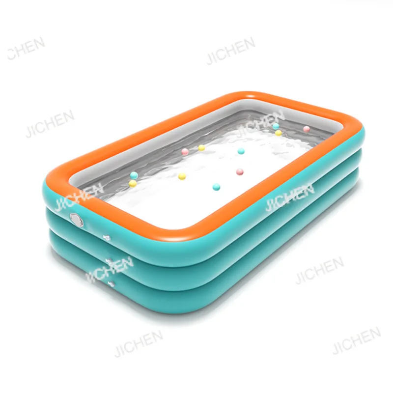 حمام سباحة قابل للنفخ، دلو سباحة منزلي قابل للطي، حمام سباحة عائلي للبالغين #4