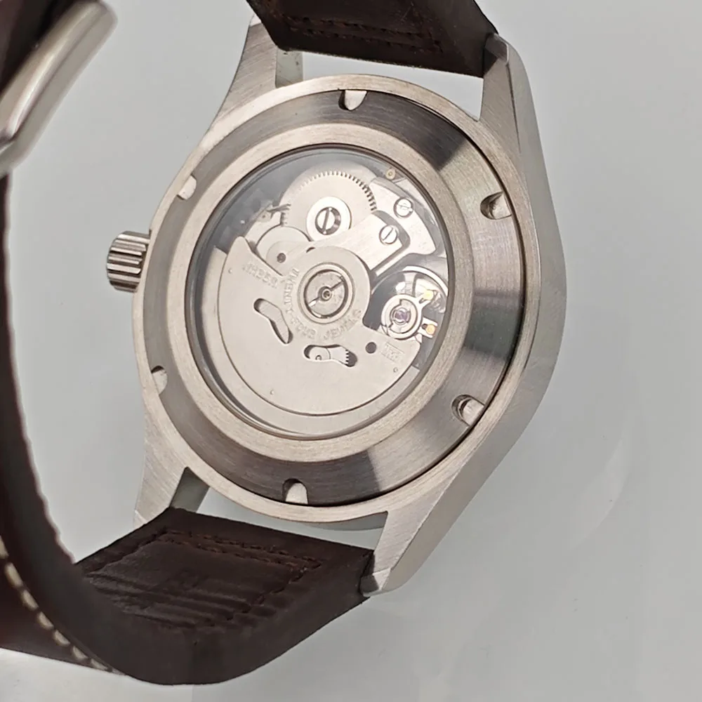 36mm/39mm Corgeut Watch Men Black Blue Green white Dial Silver PVD Black Case NH35 Mechanical Automatic Movement Watches custom