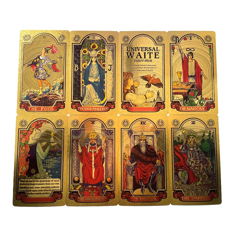 Oraculos in Spanish Portuguese Tarot Cards Tarot In Spanish with Instruction Book Tarot Decks Board Game in Spanish Gold Tarot