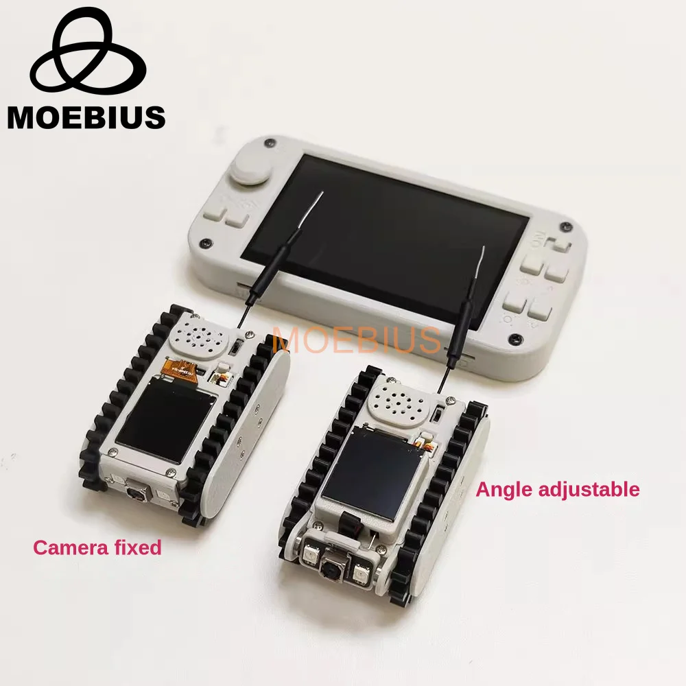 Pipeline Inspection Wireless Video Car Track Robot with Camera Maker Teaching Esp32 Scanning Code Networking DIY Program Toys