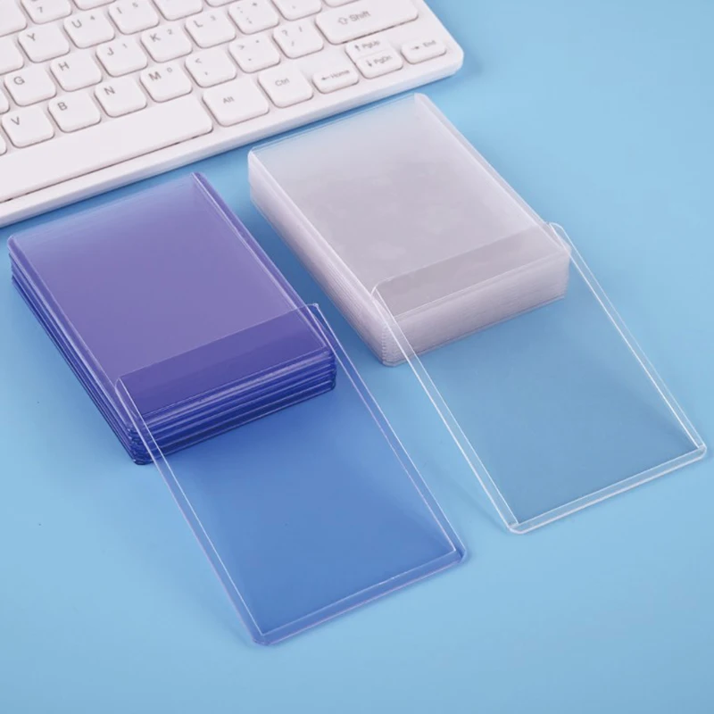 10PCS New Ultra-thin Photocards Film Protector Idol Photo Sleeves Holder With Screen Protector Transparent Card Covers 76x102mm