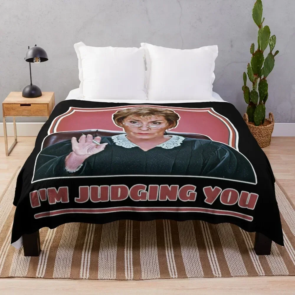 

Judge Judy Throw Blanket Durable Warm Blanket for Daily Home Use