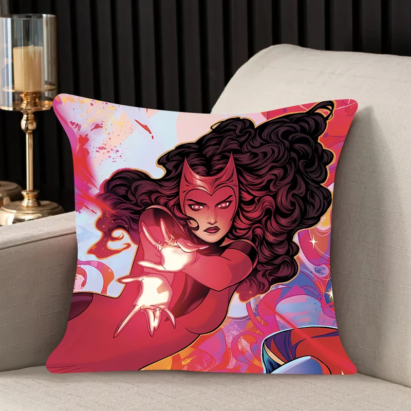 home decor Pillow Cover Scarlet Witch iving room bedroomo office car 45x45 Dakimakura Throw Pillows Square Pillowcase boy gift