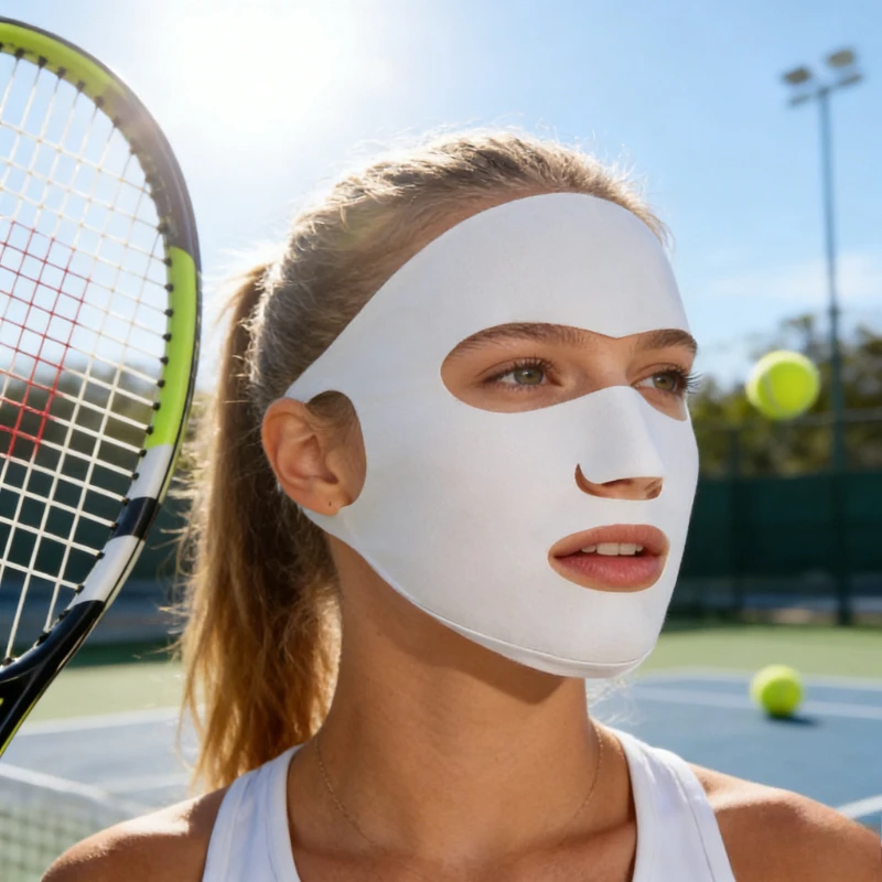 

Солнцезащитная маска для женщин, летняя маска для защиты от ультрафиолета, бесшовная маска из ледяного шелка, легкий и дышащий дизайн Gini.