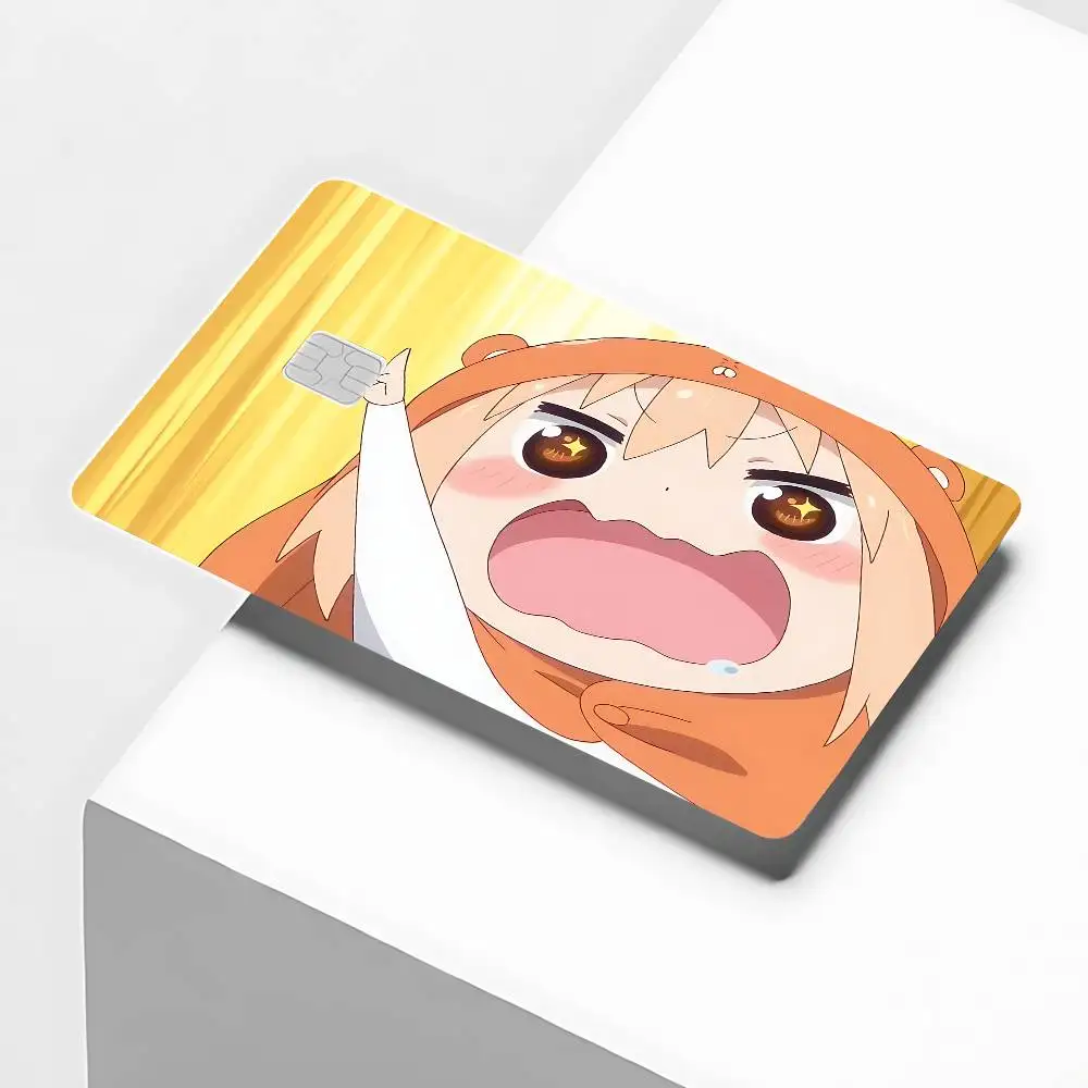 Cute Umaru-chan Card Stickers Cartoon Decorative Small Waterproof Chip 4PCS Card Sticker New Anti-Scratch