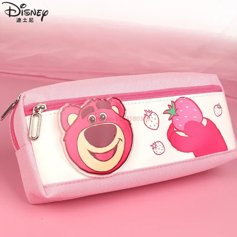 New Disney Pencil Kawaii Lotso Frozen Elsa Pattern Pencil-Bag Writing Children Storage Bag Kid School Supplie Girl Birthday Gift