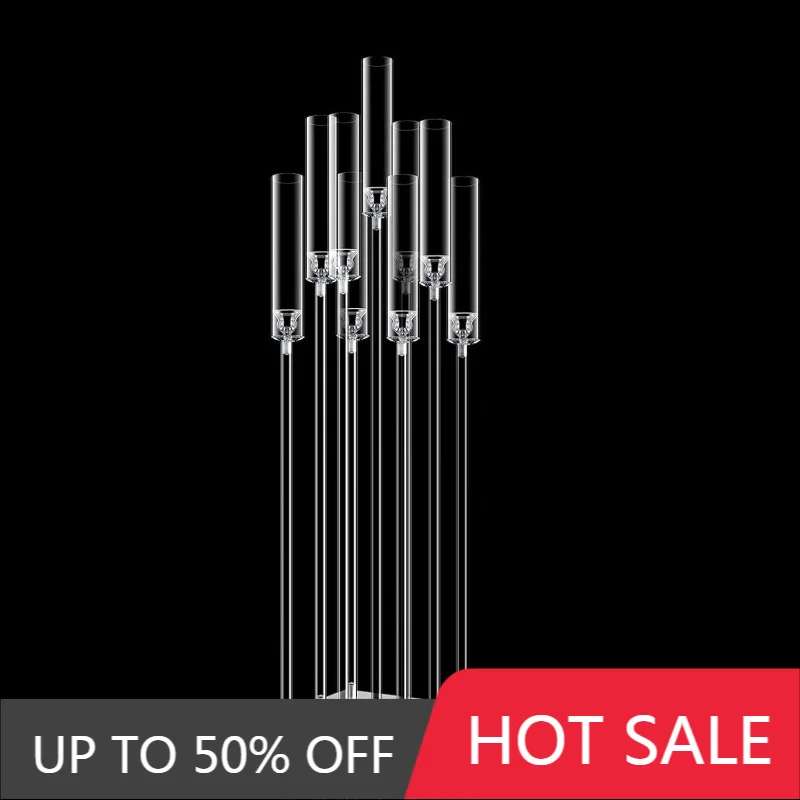 Acrylics Candle Holders Transparent Candlestick Elegant Wedding Centerpieces Candle Holder Nordic Home Decorative Ornaments