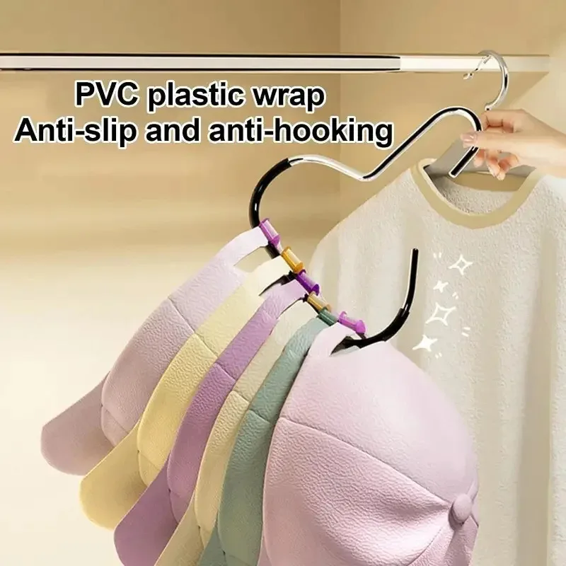 متعددة الاستخدامات الشماعات للربطات جولة هوك القبعات والأوشحة أكياس الصلب قوي دائم قبعة شماعات تخزين هوك وشاح منشفة رف معلق