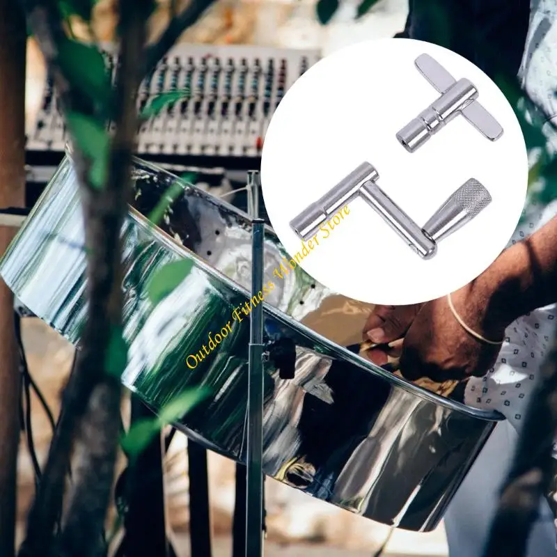 E8BF Premium Metal Drum Locking Tool Z T Light Weight Transability مقبض مضاد للملحقات الطبل والعروض الحية