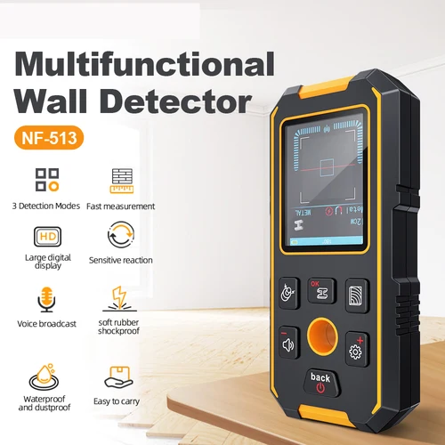 Imagen 2 del producto Noyafa Nf-513 Detector de metales para detectar cables de metal en paredes herramienta de detección de CA de madera buscador de cables