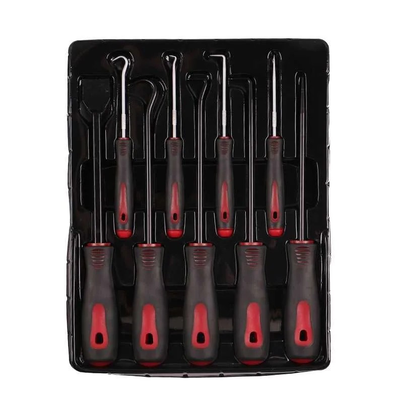 9Pcs Seal Hook & Pick Set, Cylinder Scraper for O-Ring, Rubber Seal and Gasket Dismantling & Assembly
