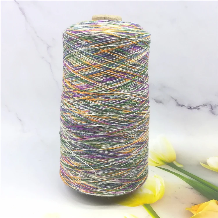 2Pcs total 500g section dyed Yarn For Hand Knitting acrylic Knit Yarn 28S Thin Crochet Yarn sweater DIY Line Fancy Thread