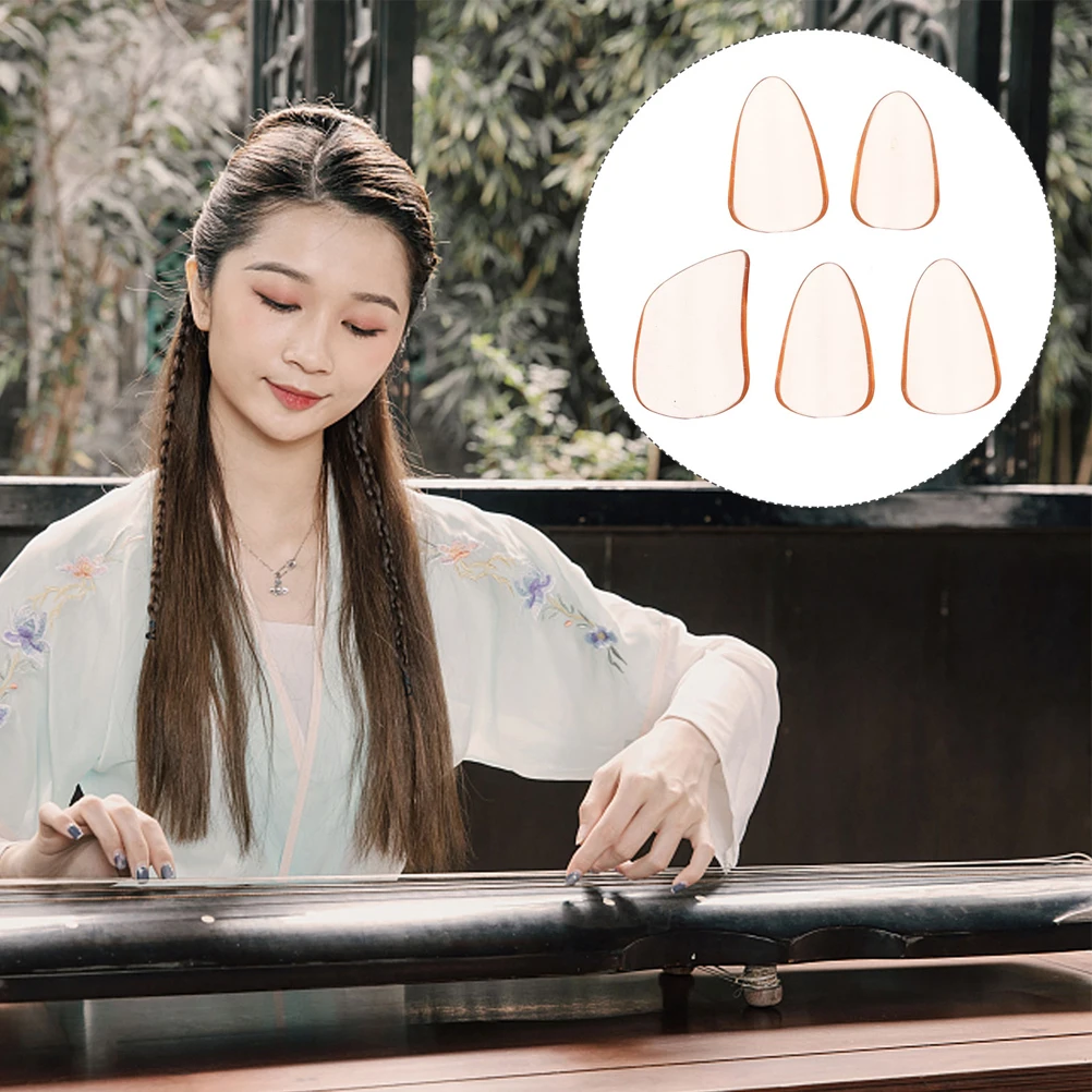 

Pipa Nails Cover Chinese Zither Plectrum Guzheng Use Fake Practice Finger Protectors Protective False
