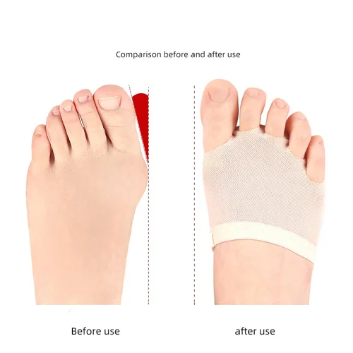 Imagen 2 del producto Almohadilla para el antepié, plantillas de protección para el cuidado del antepié, danza del vientre de cinco agujeros, antifricción, práctica de danza para el cuidado de los pies