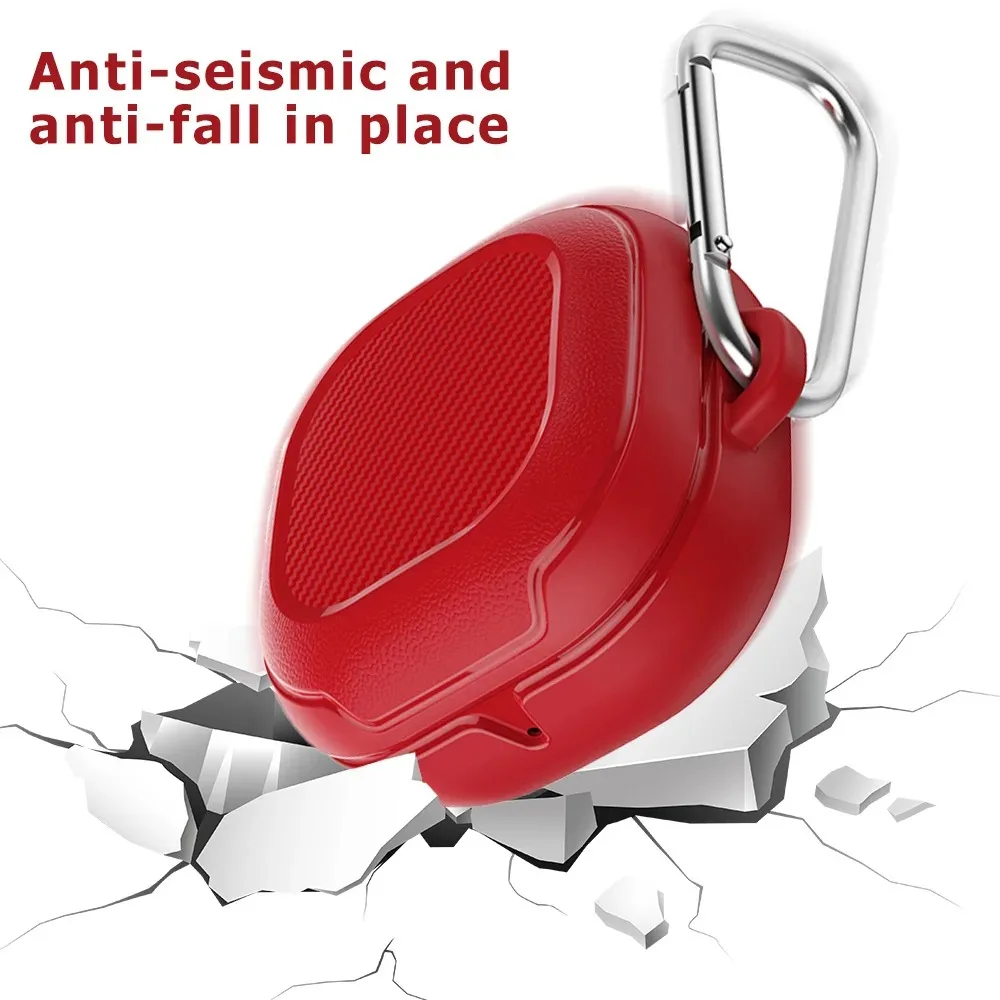 

TPU/PC Earphone Case Carbon Fiber Pattern with Buckle Earphone Storage Case for Samsung Galaxy Buds live/Pro/Buds 2/Buds 2 Pro