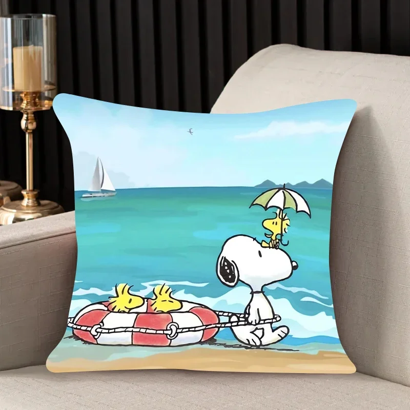 New Pillow Snoopy Slips Pillow Covers Bedding Comfortable Cushion Good For Sofa Home Car High Quality Pillow Cases 40x40cm gift