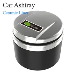 Car ashtray is suitable for Cadillac Escalade XT5 XT6 BLS SRX CTS ATSL CT4 CT5 CT6 STS with LED light ceramic liner cigar cup