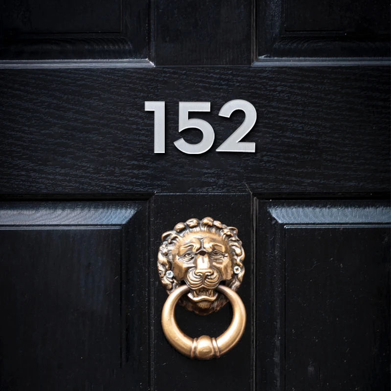 Acrylic 75mm Exterior House Number Outdoor Self Adhesive Letters Apartment Door Numbers Stickers Plate Sign Mailbox 3 inch
