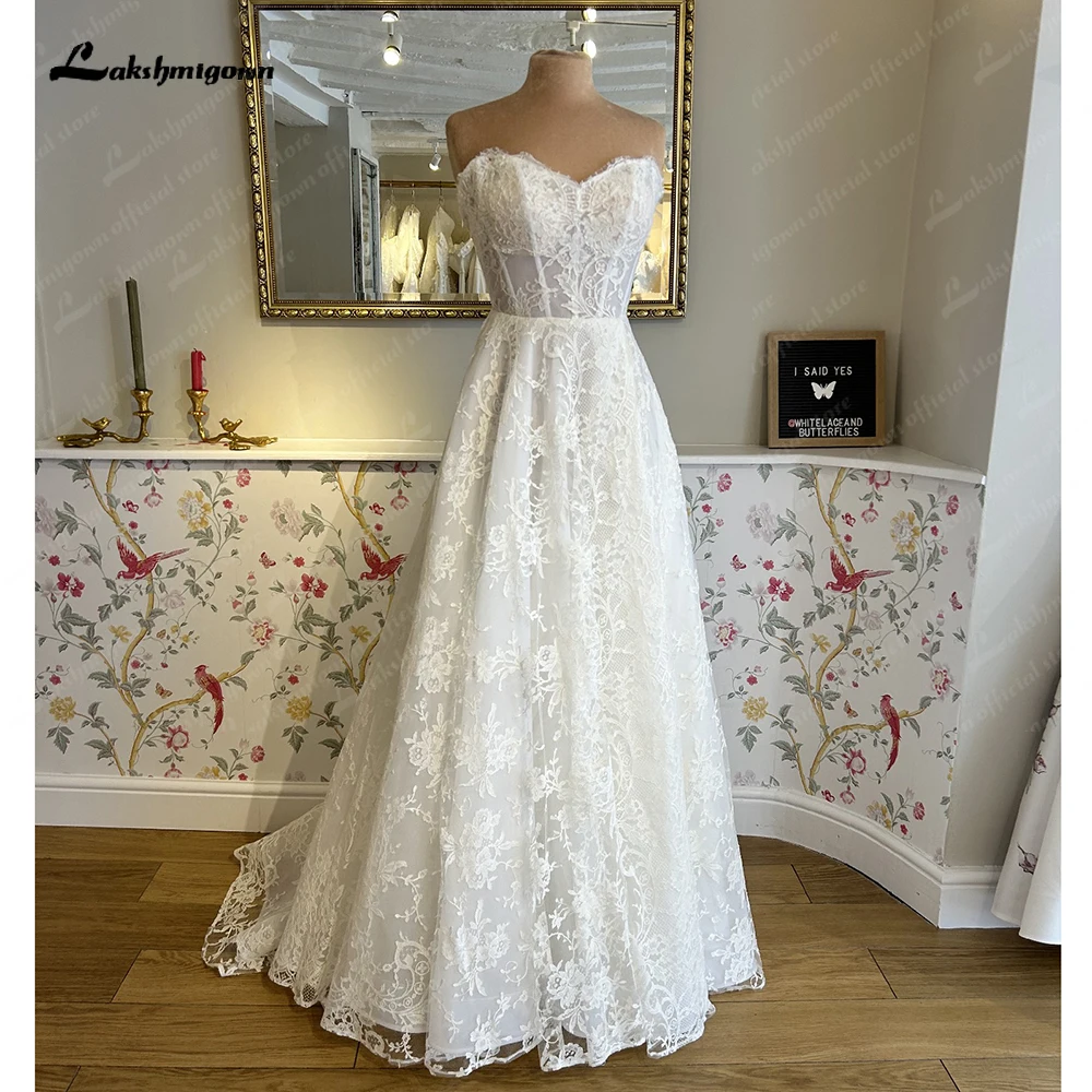 Yanshmigown-Robe de Mariée Vintage en Dentelle, Tenue Chic, Style Boho, avec des Appliques, pour les Patients, Quelle que soit la Collection 2024