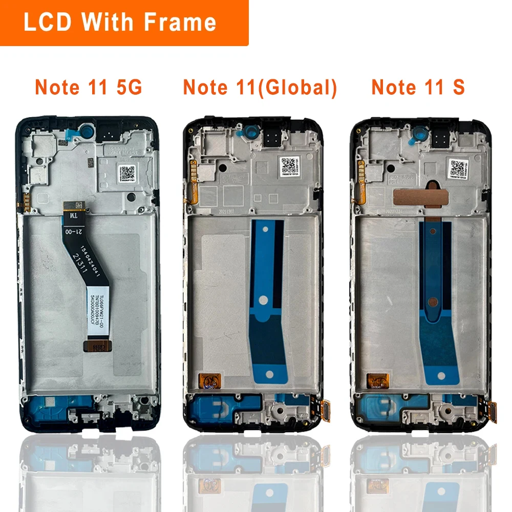 Super AMOLED LCD For Xiaomi Redmi Note 11 11S LCD Touch Screen