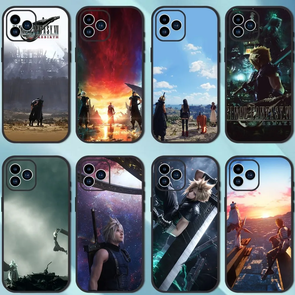 Game F-Final Fantasy VII Rebirth Phone Case For iPhone 13 12 11 14 15 Pro XS Max XR X 8 7 6S 6 Plus Soft Back case