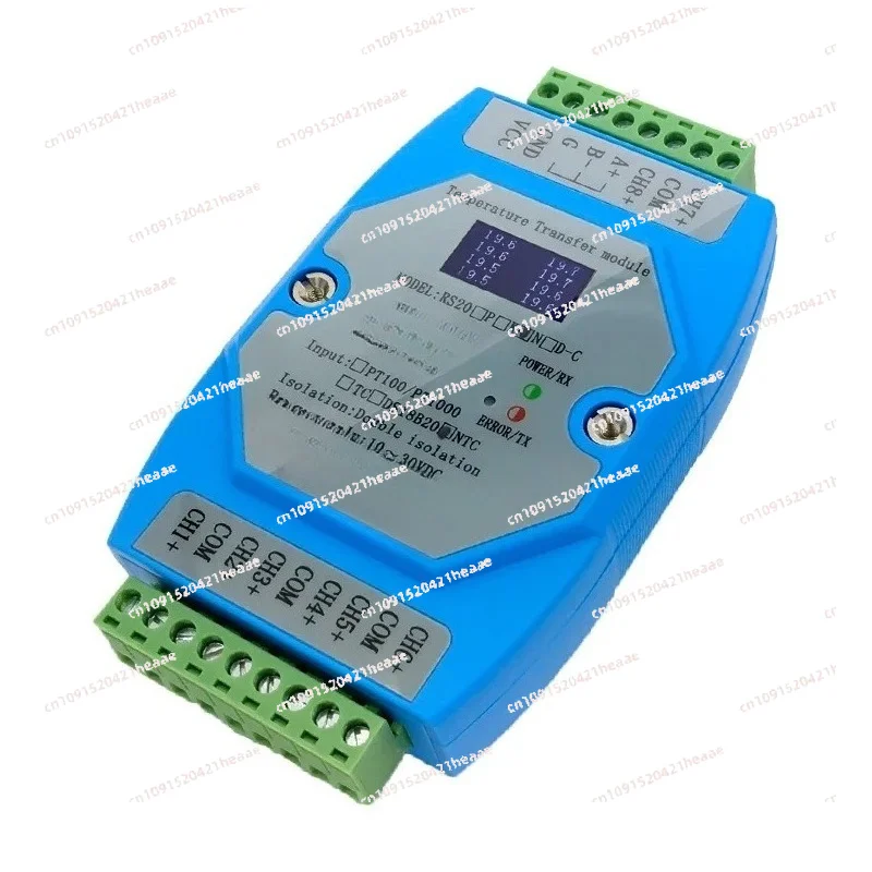 Suitable for S20N-C 8-channel Temperature Transmitter 10K Thermistor to R485 Acquisition Module Support