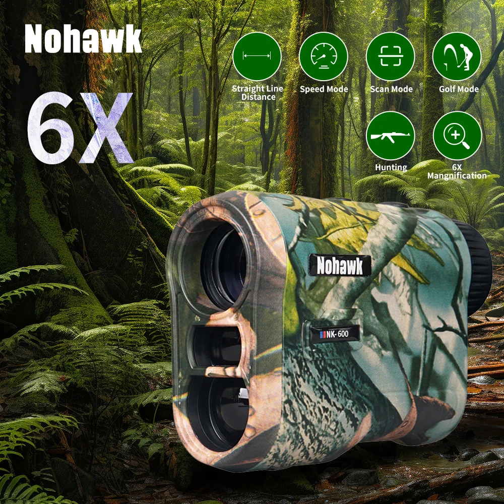 Hunting Laser Range Finder With Slope Compensation Telescope Distance Meter for Golf, outdoor sports, hunting, Construction