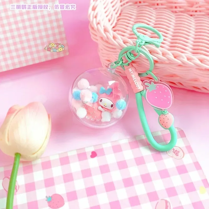 

Sweet Sanrio My Melody Fashion Keychain Pendant Cute Cartoon Kawaii Ins Schoolbag Decoration Gifts Lovely Toys for Kids