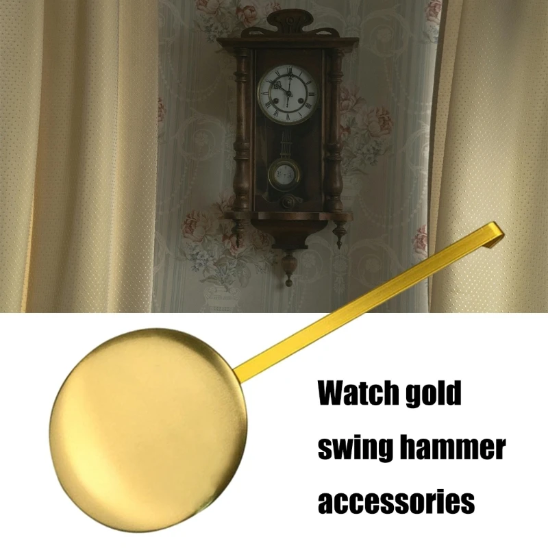 Gold Clock Pendulum Perfect for Collectors and Horology Shops Clock Enthusiasts Clock Shops Supplies Accessories