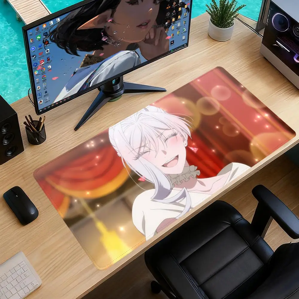 May I Ask For One Final Thing Mouse Pad Gaming office Accessories Mousepad Large Game Keyboard overlock Non-slip Desk Mat Diy