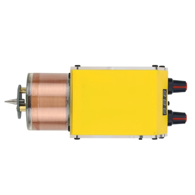 Handheld For Tesla Coil Rechargeable Solid State Tesla Coil Manual & Automatic Modes With Red Shell US Plug Durable Easy Install