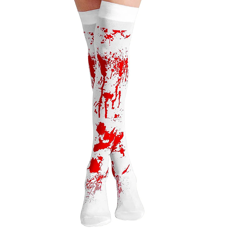 Halloween Blood Gloves Socks Apron Skirt Cosplay Costume Party Scary Atmosphere Decor Themed Party Props Boy Girl