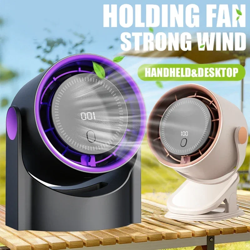 

Usb Multi Functional Rotating Fan Adjustable Silent Fan Wireless Portable Silent Ventilator Suitable For Desktop Office Use