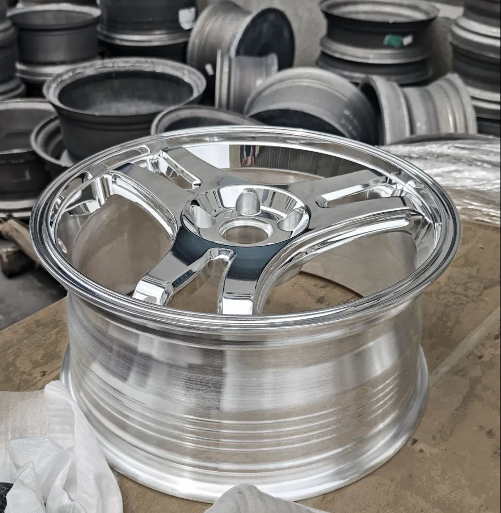 For Deep Dish 3 Spoke 5x112 5x114.3 5x120 15-19 Inch Polished Forged Wheels Rims JDM Style Rims for Civic Golf Mustang Miata WRX