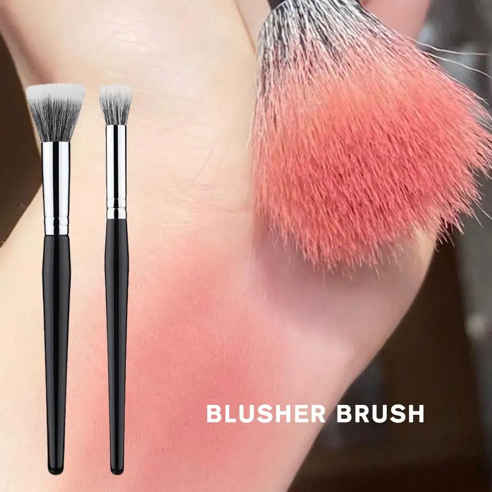 

1Pcs Big Angled Loose Powder Makeup Brush Foundation Cheek Make Blusher Up Face Contour Cosmetic Beauty Brush C3Z7