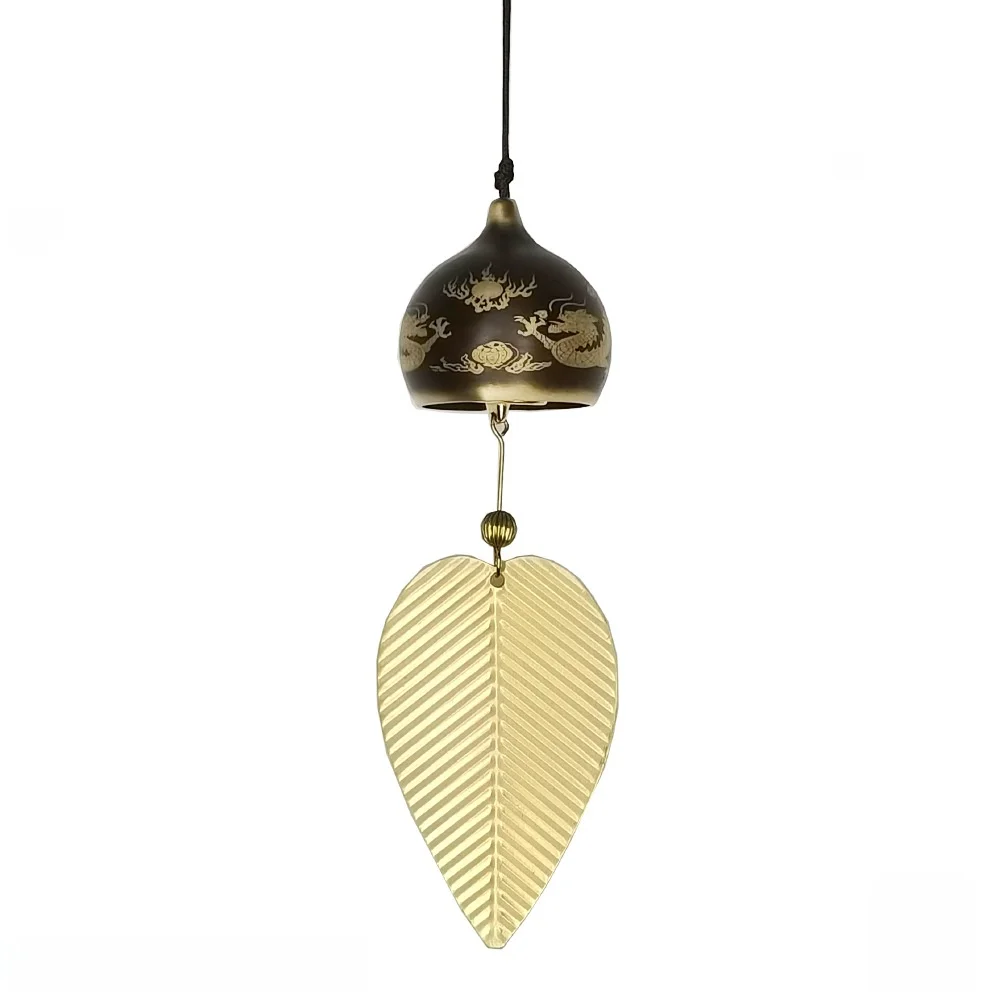 Creative Copper Wind Chimes Hanging Decorations Metal Bell Lucky Door Decoration Shop Use Door Bell New Chinese Style Home Decor