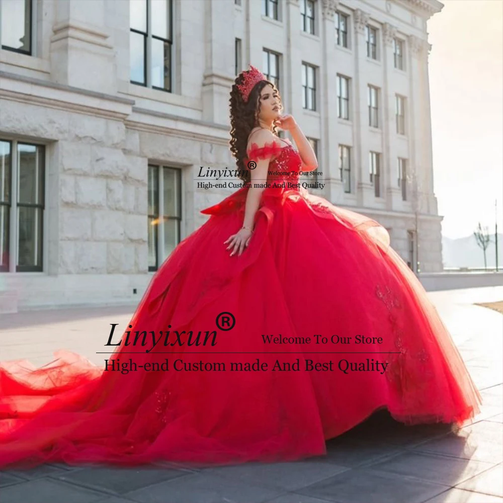 Elegantes Vestidos de Tul para Quinceañera, con Lentejuelas, sin Hombros, para Fiesta de 16 Años, Personalizados, sin Mangas, Vestidos de 15 Años, Lila