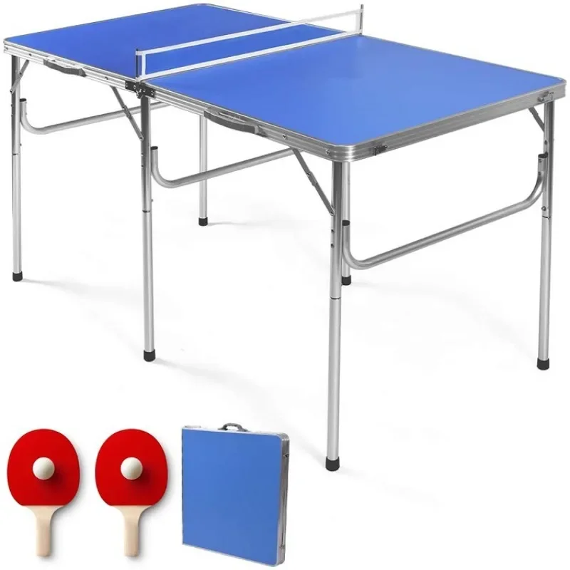 Indoor sport kids desktop game Aluminum alloy fold able  portable table tennis game set for child