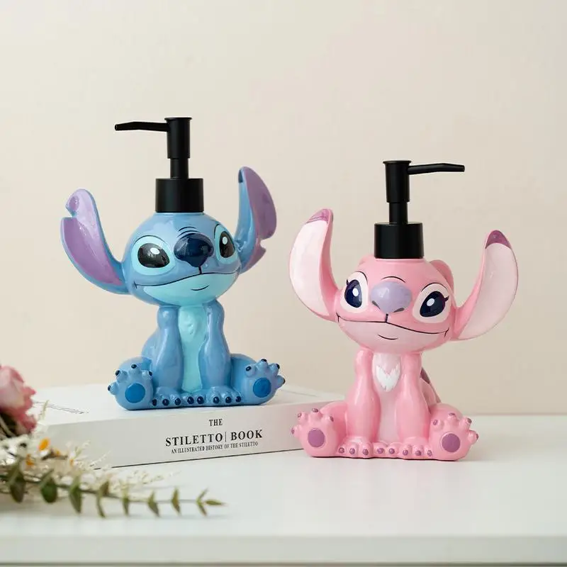 

Disney Anime Stitch Empty Pump Refillable Bathroom Shampoo Shower Gel Lotion Bottles Large Capacity Kitchen Detergent Bottle