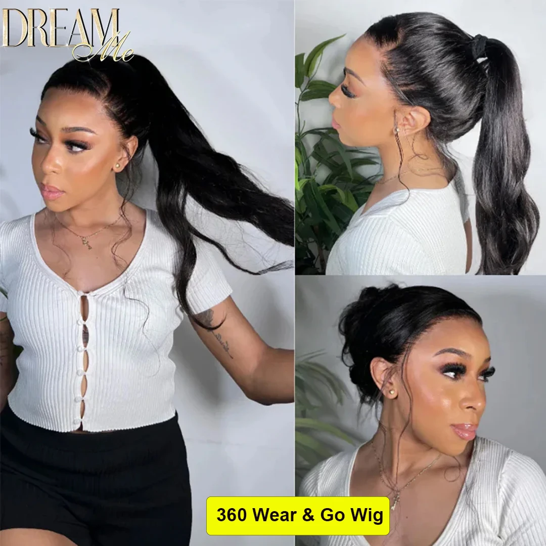 Perruque Body Wave sans colle avec sangle invisible pour femme, SnDPFit, 360 HD Lace Frmetals, perruques de cheveux humains, perruques Wear and Go en dentelle prédécoupée