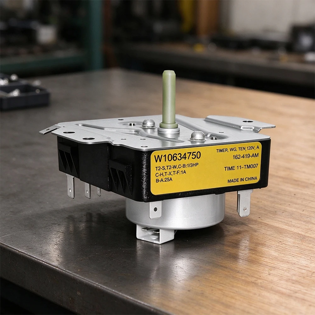 W10846428 Dryer Timer Replacement 120V Metal Control Switch For W10634750 Dryers Fixes No Start Stalling Cycles Easy Install App